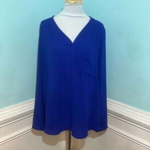 Pleione Royal Blue Top NWT